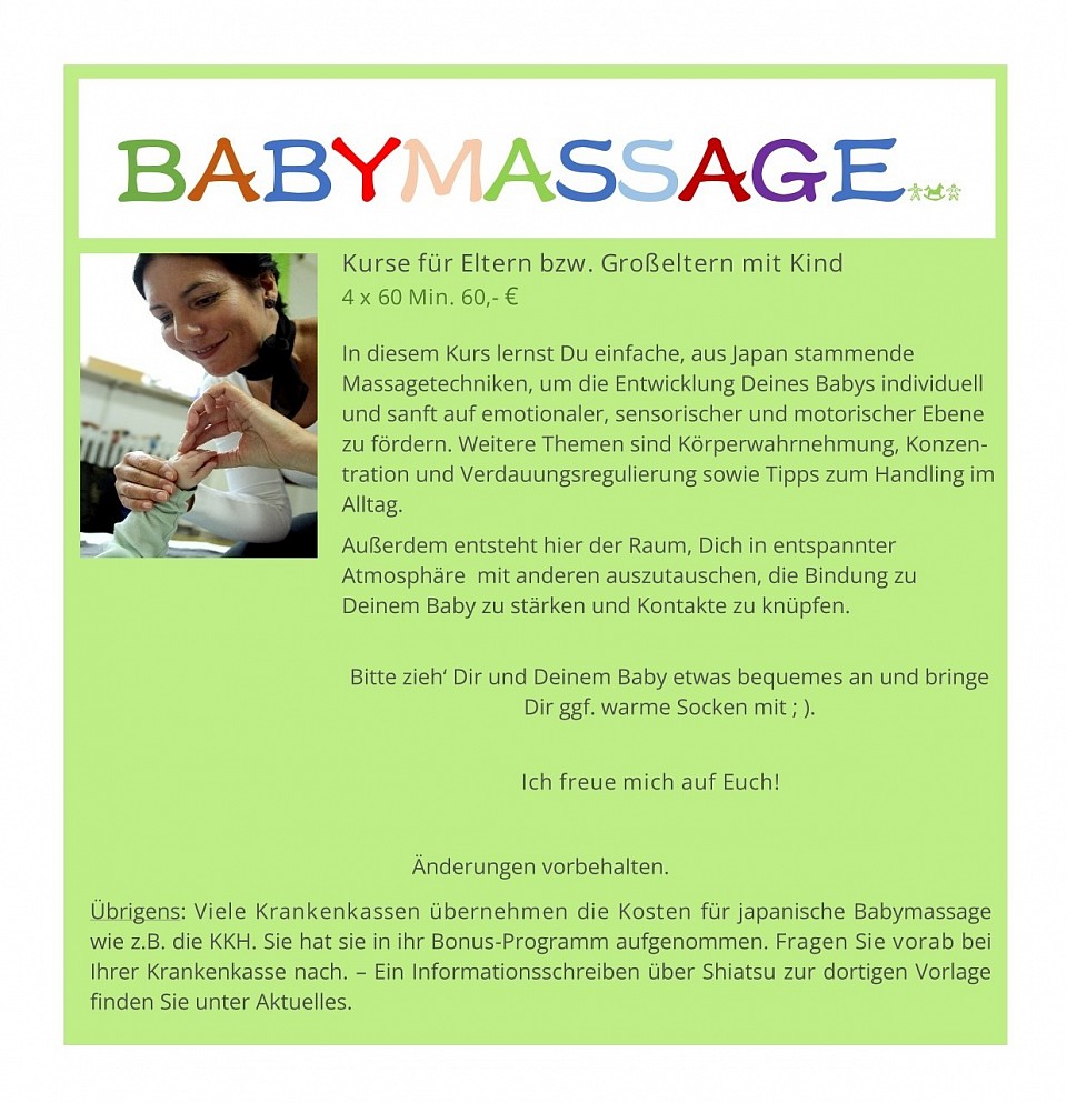 aceki•BabyShiatsu®. Japanische Babymassage.