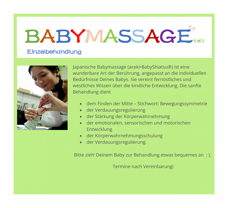 Japanische Babymassage im Mäuseland.